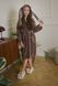 Фото №1 из 6 товара Женский теплый халат с капюшоном с ушками Welsoft Шоколадный 1030