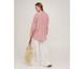 Фото №8 з 9 товару Жіноча лляна сорочка вільного крою SoundSleep Linen Рожева
