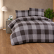Фото №1 з 2 товару Тепла байкова постільна білизна Фланель Cotton Collection Flanel Pazen Grey Check