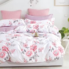 Фото Комплект постельного белья Isleep Сатин Твил № 33 Розовый