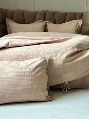 Фото Комплект постельного белья Вареный Хлопок Saheser Jacquard Lucca Bej S30153