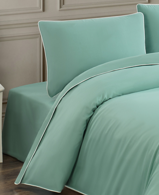 Фото Сатинова однотонна постільна білизна Kant Satin Mint SU YESIL