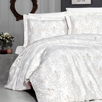 Фото Сатиновое постельное белье First Choice Cotton Satin Delmor Cream