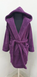 Фото №2 из 6 товара Подростковый махровый халат c капюшоном Welsoft Zeron Фиолетовый