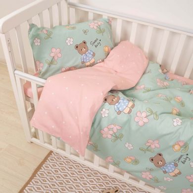 Фото Комплект білизни в дитяче ліжечко Viluta Сатин Твіл №622 простирадло на резинці