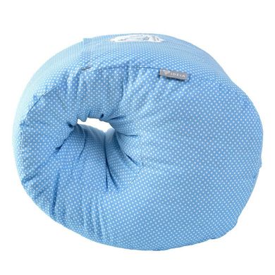 Фото Подушка для годування Papaella Горошок Блакитна