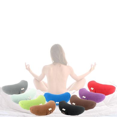 Фото Подушка-валик для йоги та медитації з гречаним лушпинням Ideia М'ятна