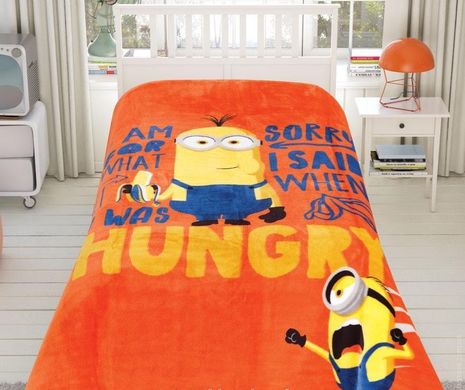Фото Плед-покрывало TAC Disney Minions Hungry 160×220