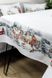 Фото №7 з 8 товару Скатертина новорічна гобеленова з велюром Прованс Зимове Місто