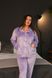 Фото №6 з 10 товару Жіночий домашній костюм Штани + Кофта на гудзиках Світло-лавандовий світла лаванда бк