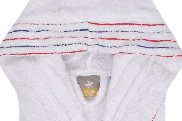 Фото Махровый халат с капюшоном Beverly Hills Polo Club Хлопок 355BHP1702 White Белый