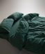 Фото №4 из 10 товара Комплект постельного белья Limasso Stonewashed Вареный Хлопок Dark Green