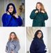 Фото №4 з 6 товару Довгий жіночий теплий халат з каптуром Welsoft Лавандовий 1023 1024