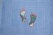 Фото №3 з 3 товару Рушник-килимок для ніг махровий 100% Бавовна 650 г Блакитний Ніжки