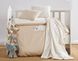 Фото №1 з 4 товару Комплект в дитяче ліжечко Постіль + Плед Elita Baby Mici Bej