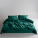Фото №1 из 10 товара Комплект постельного белья Limasso Stonewashed Вареный Хлопок Dark Green