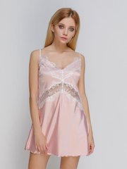 Фото Женская сорочка с кружевом Сатин Шелк Serenade 2106 Розовая