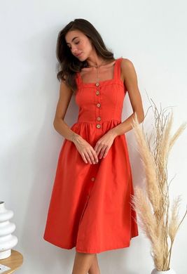 Фото Жіноча бавовняна сукня на гудзиках Прованс Коралова