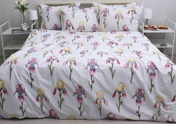 Фото Постельное белье Turkish Cotton 100% Хлопок Irises Pink