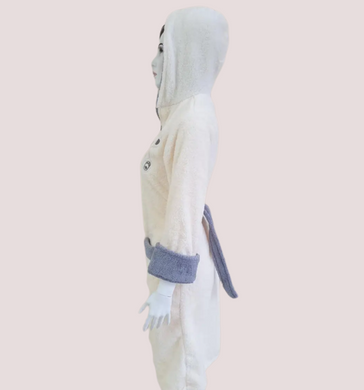 Фото Женский длинный махровый халат на молнии Welsoft Zeron Кремовый