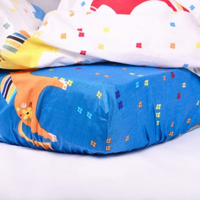 Фото Комплект белья в детскую кроватку Viluta Сатин Твил № 454 простынь на резинке