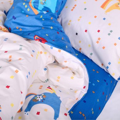 Фото Комплект белья в детскую кроватку Viluta Сатин Твил № 454 простынь на резинке