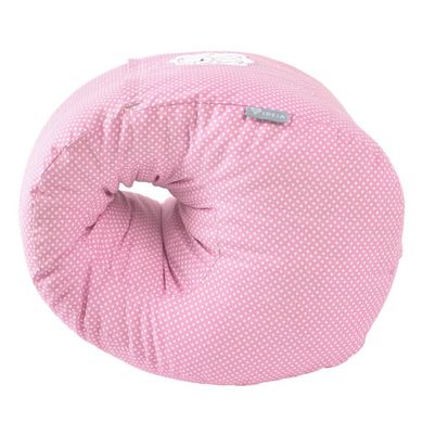 Фото Подушка для кормления Papaella Горошек Розовая