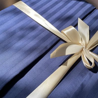 Фото Жаккардовое постельное белье Сатин SoundSleep Stripe Sense Dark Blue Темно-синее
