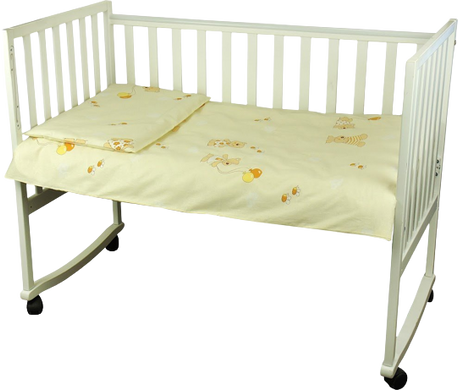 Фото Постільна білизна в дитяче ліжко Ведмедик беж Руно Бязь на резинці