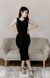 Фото №1 из 4 товара Женское платье макси без рукавов вязаное Прованс Чёрное