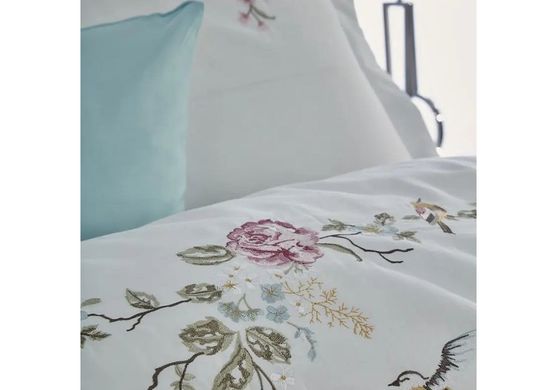 Фото Комплект постельного белья Dantela Vita Сатин с Вышивкой Ruya Krem