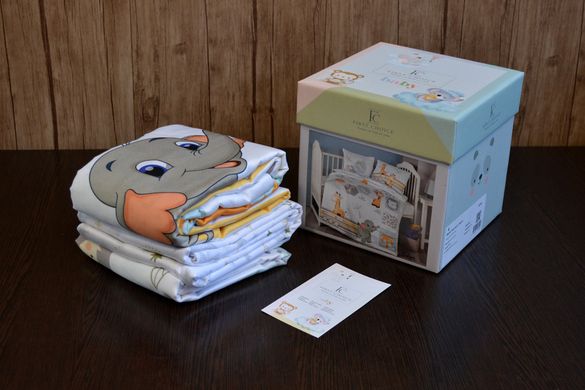 Фото Постельное белье для младенцев First Choice Baby Digital Satin Safari 100% Хлопок Сатин