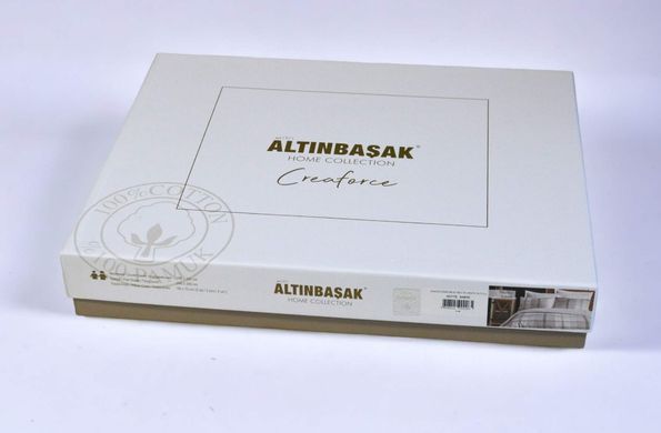 Фото Постільна білизна з рушником Ранфорс Altinbasak Creaforse Rosalinda Sabre 40623 m018822