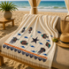 Фото №1 из 3 товара Пляжный муслиновый пештемаль 100% Хлопок Aurelia Muslin Marine Shells