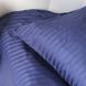 Фото №5 из 12 товара Жаккардовое постельное белье Сатин SoundSleep Stripe Sense Dark Blue Темно-синее