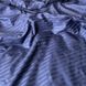 Фото №7 з 12 товару Жакардова постільна білизна Сатин SoundSleep Stripe Sense Dark Blue Темно-синя