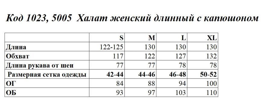 Фото Длинный женский теплый халат с капюшоном Welsoft Джинсовый 1023