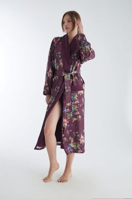 Фото Женский теплый халат Бамбук Nusa 8040 Фиолетовый