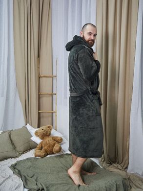 Фото Чоловічий халат з каптуром Welsoft