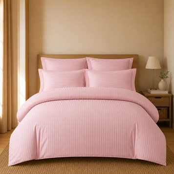 Фото Комплект постільної білизни Satin Stripe 100% Бавовна Троянда ST-1043 TAG stripe-060