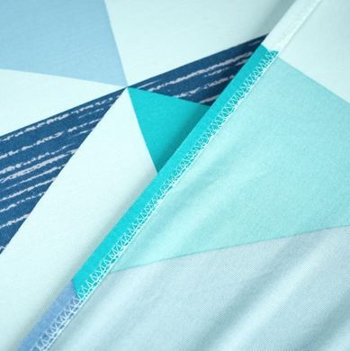 Фото Универсальный трикотажный чехол на стул Blue Triangles