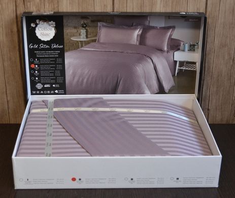 Фото Комплект постельного белья Cotton Shine Stripe Satin Murdum