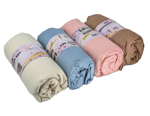 Фото Простыня на резинке из микрофибры Home Brand Коричневая