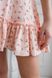 Фото №8 из 11 товара Муслиновое платье с коротким рукавом Персиковое с цветочным принтом