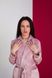 Фото №4 з 10 товару Жіночий Королівський домашній костюм Шаль Штани + Халат Рожева Пудра 065/21 рожева пудра бк