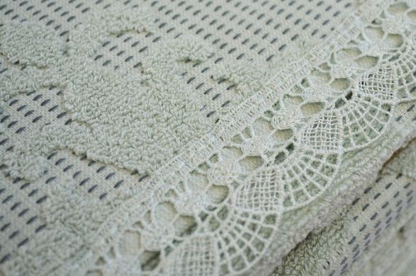 Фото Махрове Покривало 100% Бавовна Moss Zeren Light Green 220х240 34313