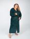 Фото №2 з 6 товару Довгий жіночий теплий халат з каптуром Welsoft Смарагдовий 1023 1024