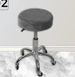 Фото №1 з 3 товару Велюровий сірий чохол на круглий барний стул