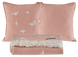 Фото №1 з 5 товару Покривало-піке + подушки Віскоза/Льон Penelope Bird Рожеве
