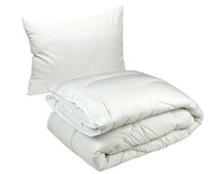 Фото Комплект силиконовое одеяло + подушка Руно Белый